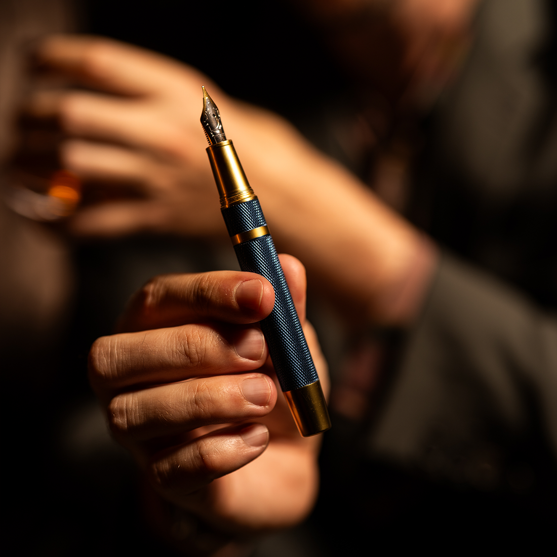 Éternelle Gold-Coated Blue Fountain Pen