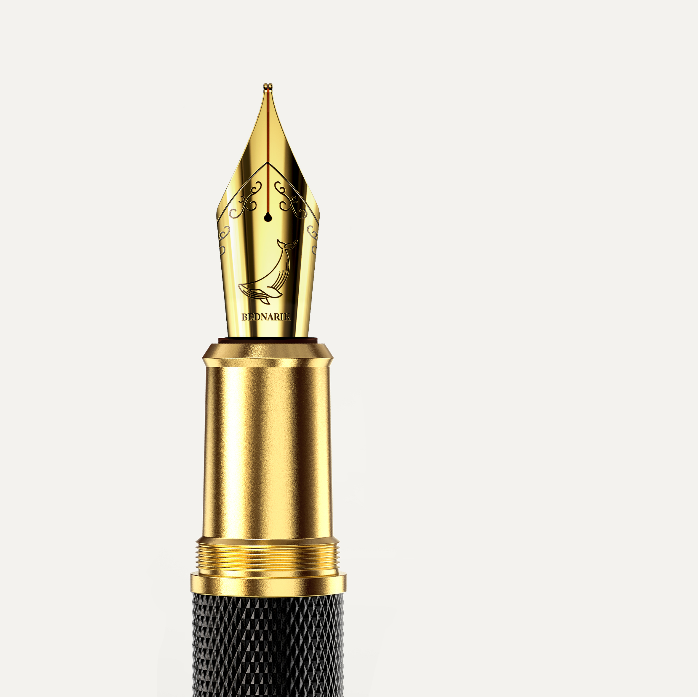 Éternelle Gold-Coated Black Fountain Pen