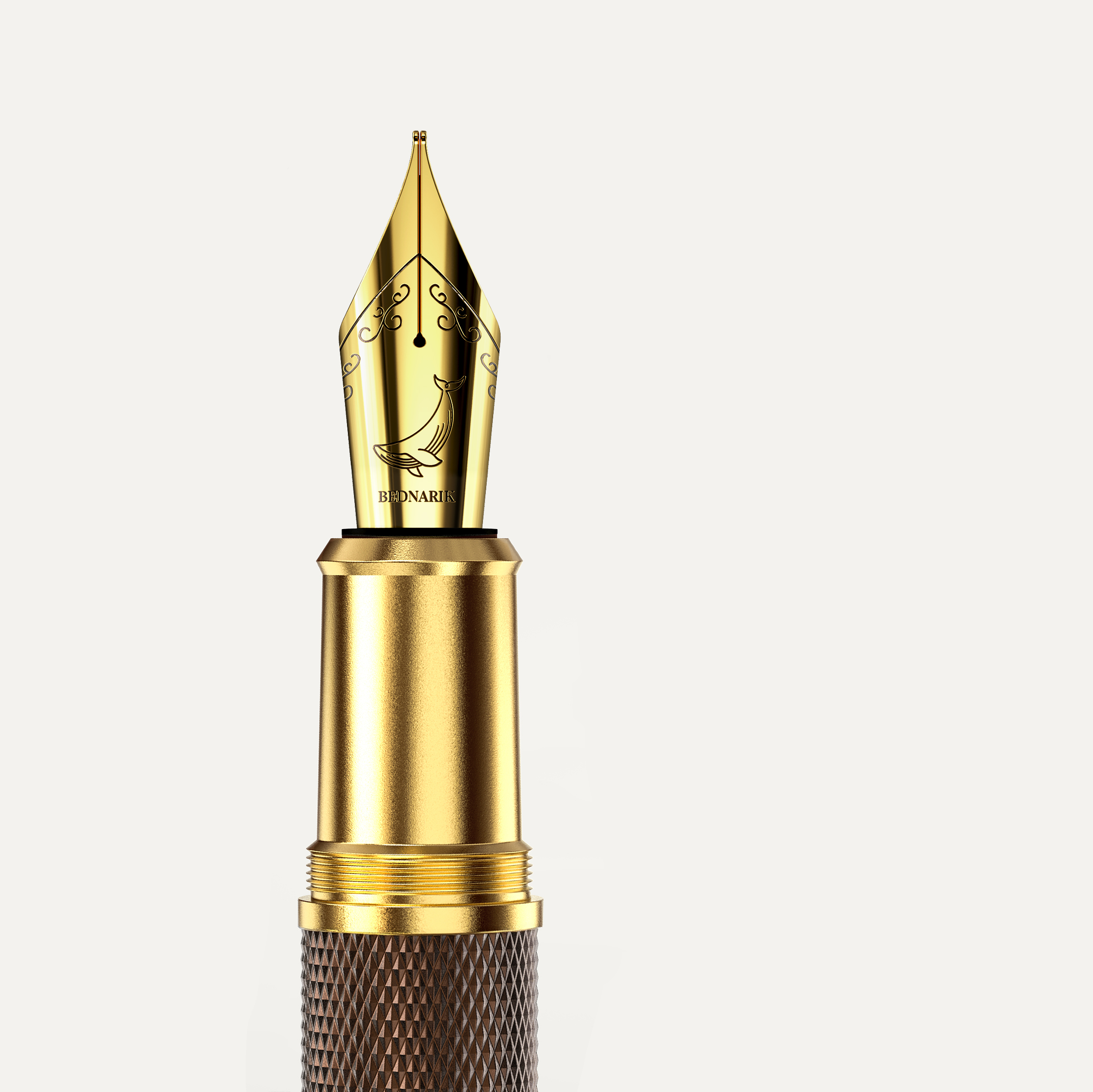 Éternelle Gold-Coated Brown Fountain Pen