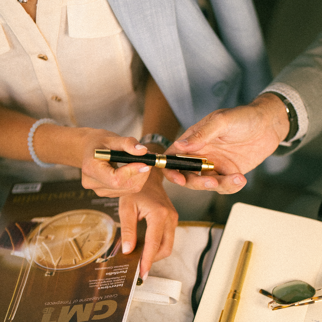 Éternelle Gold-Coated Black Fountain Pen